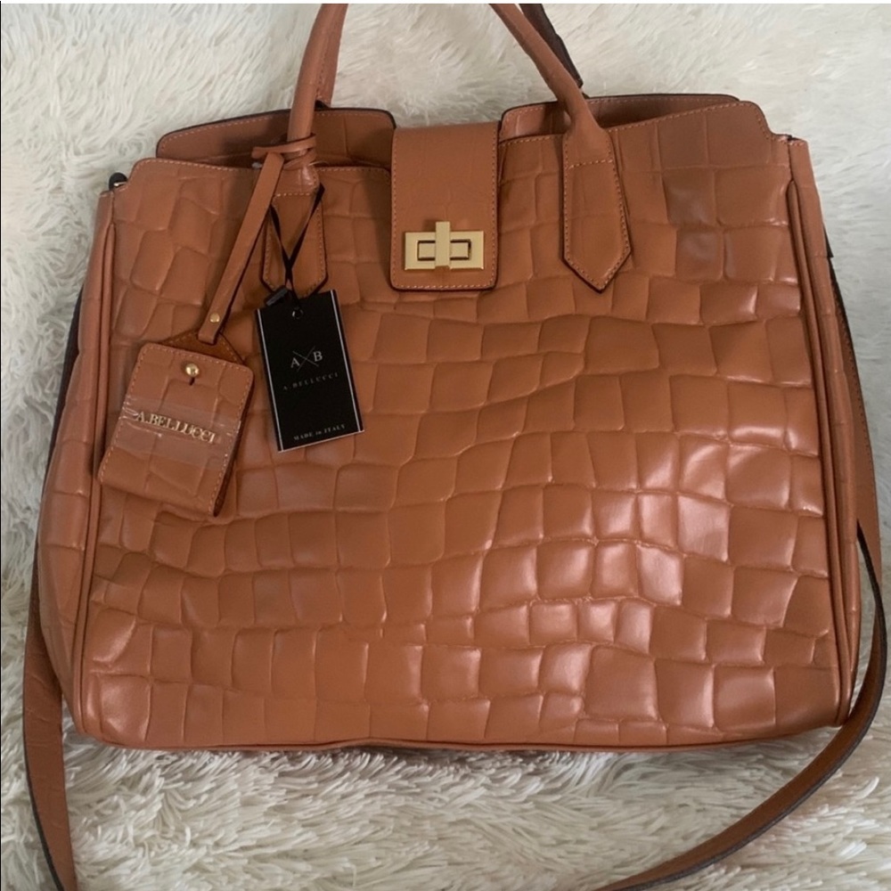 NWT leather large bag
